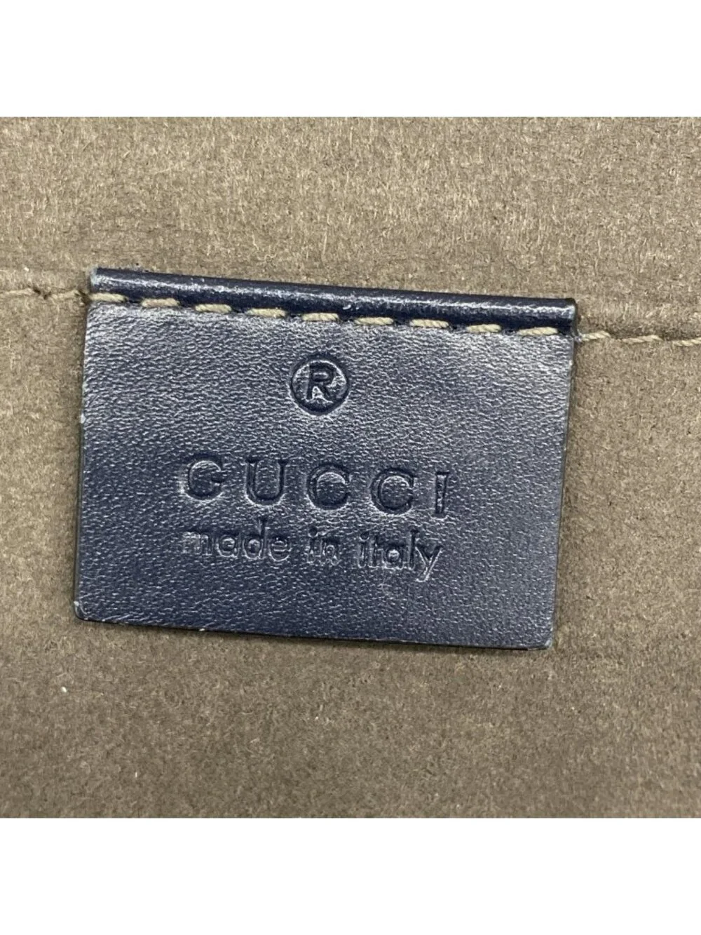Gucci Belt Bag Guccissima Leather Navy Silver